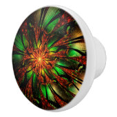 fansy fractal flower keramische knop (Rechts)