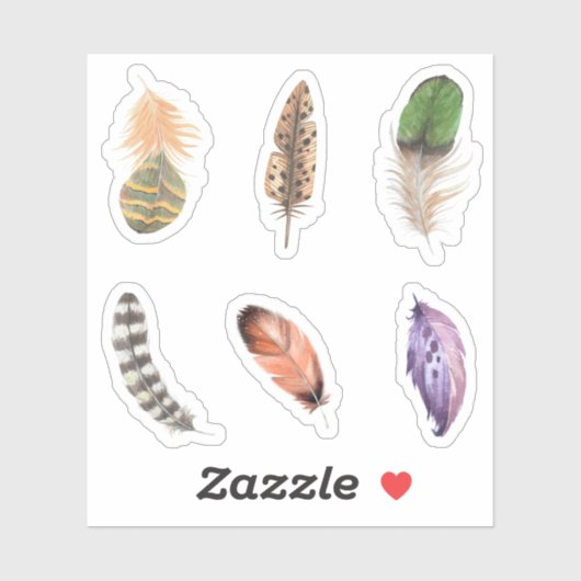 Fansy veer Voor scrapbooking Modieuze vogels Sticker (Vel)