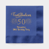 Fantabulous 50 (of elke leeftijd) Verjaardag & Vuu Folie Servetten (Voorkant)