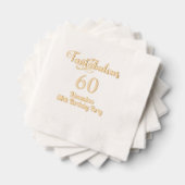 Fantabulous 60 (of elke leeftijd) verjaardag folie servetten (Insitu (Gestapeld))