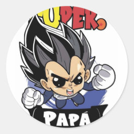 fantacîa del  hêroe de mi infancia ronde sticker