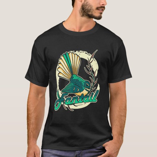Fantail Bird Design Bird T-shirt (Voorkant)