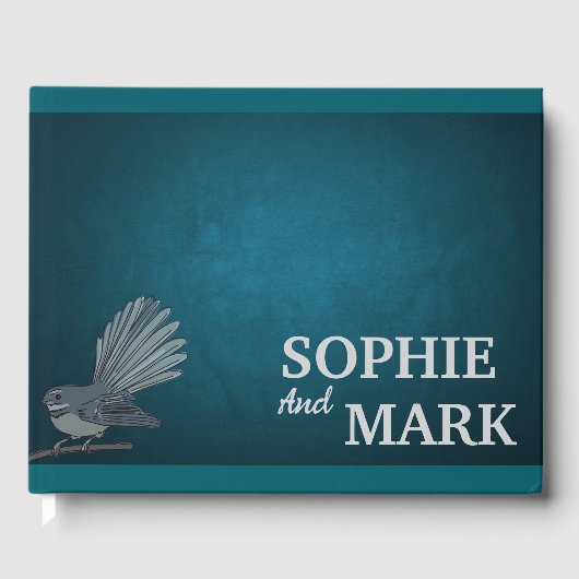 Fantail Guestbook | Luxe bruiloften Gastenboek (Voorkant)