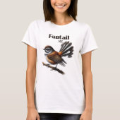 Fantail - Native Bird of New Zealand T-shirt (Voorkant)