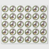 Fantail New Zealand Native Bird Aotearoa NZ Cadeaupapier (Vlak)