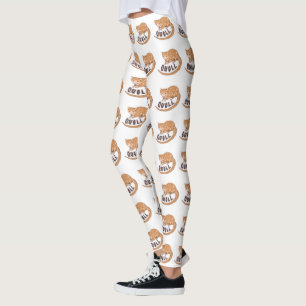Fantail New Zealand Native Bird Aotearoa NZ Leggings