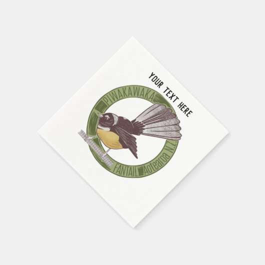 Fantail New Zealand Native Bird Aotearoa NZ Servet (Hoek)