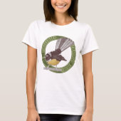Fantail NZ Aotearoa T-shirt (Voorkant)