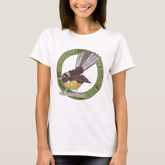 Fantail NZ Aotearoa T-shirt (Voorkant)