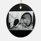 Fantail Pair Keramisch Ornament (Links)