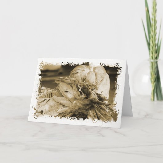 Fantail Pigeon Kaart (Voorkant)