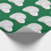 Fantail Pigeon White Cadeaupapier (Hoek)