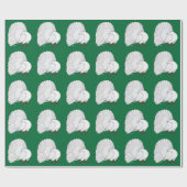 Fantail Pigeon White Cadeaupapier (Vlak)
