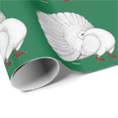 Fantail Pigeon White Cadeaupapier (Rol Hoek)