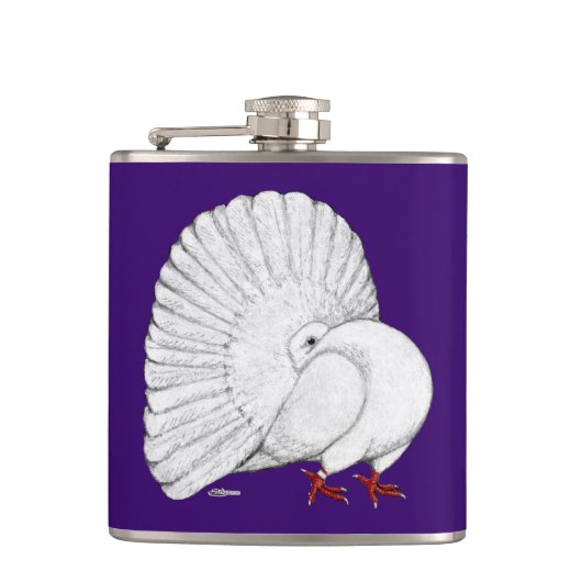 Fantail Pigeon White Heupfles (Voorkant)