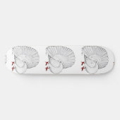 Fantail Pigeon White Persoonlijk Skateboard (Horizontaal)