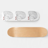 Fantail Pigeon White Persoonlijk Skateboard (Horizontaal)