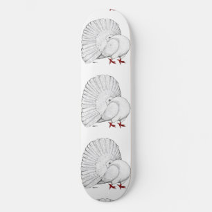 Fantail Pigeon White Persoonlijk Skateboard