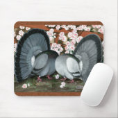 Fantail Pigeons Matched Pair Muismat (Met muis)