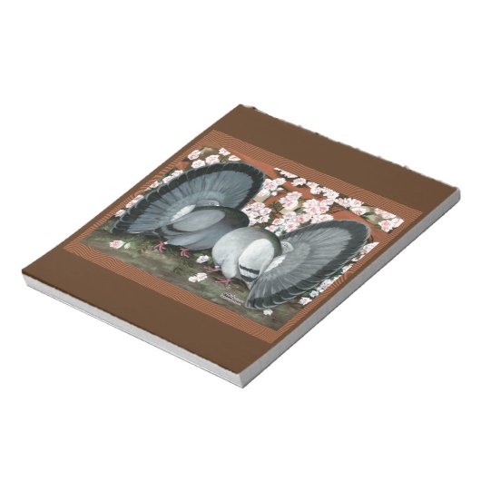 Fantail Pigeons Matched Pair Notitieblok (Linkerzijde)