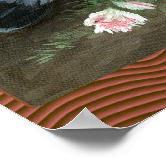 Fantail Pigeons Matched Pair Poster (Hoek)