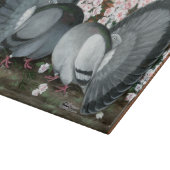 Fantail Pigeons Matched Pair Snijplank (Hoek)