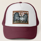 Fantail Pigeons Matched Pair Trucker Pet (Voorkant)