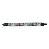 Fantail Pigeons Matched Pair Zwarte Inkt Pen (Voorkant)