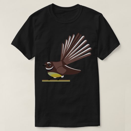 Fantail Piwakawaka NZ BIRD T-shirt (Design voorkant)