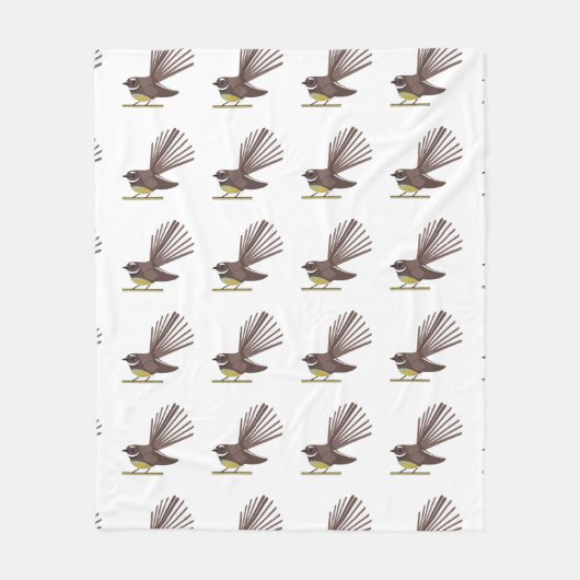 fantail sq geen achtergrond fleece deken (Voorkant)
