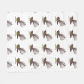 fantail sq geen achtergrond fleece deken (Voorkant (Horizontaal))