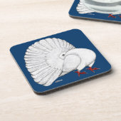 Fantail: wit onderzetter (Linkerzijde)