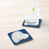 Fantail: wit onderzetter (Rechterzijde)