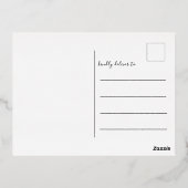 Fantair Gold-script voor pretkerst Folie Feestdagen Briefkaart (Achterkant)