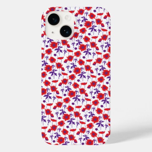 Fantair vochtige papaver, witte draagtas Case-Mate iPhone case (Achterkant)