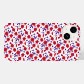 Fantair vochtige papaver, witte draagtas Case-Mate iPhone case (Achterkant (horizontaal))