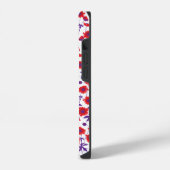 Fantair vochtige papaver, witte draagtas iPhone hoesje (Linkerkant)