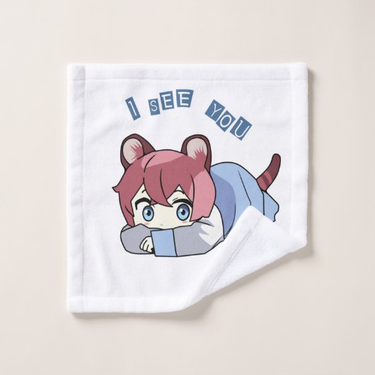 Fantart Anime leuke meid Bad Handdoek (Wasdoekje)