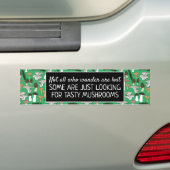 Fantasemmer Hunter Fun Fungi Fungi Bumpersticker (Op auto)