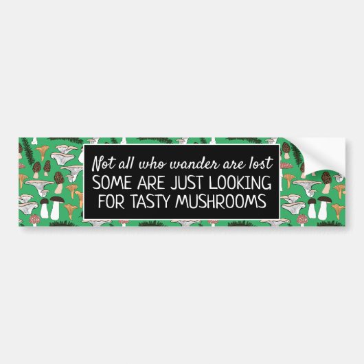 Fantasemmer Hunter Fun Fungi Fungi Bumpersticker (Voorkant)