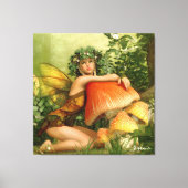 Fantasevliegen in het bos canvas afdruk (Voorkant)