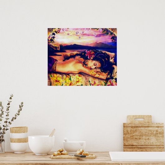 Fantasia (Ariadne) door Lisa Iris Poster (Keuken)