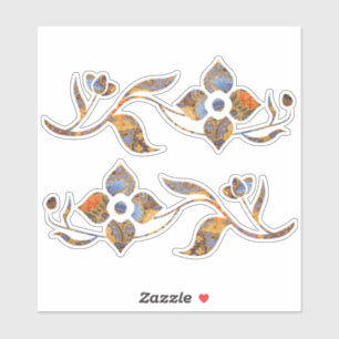 Fantasia Batik Flowers Sticker