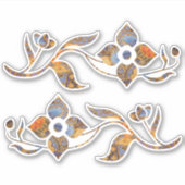 Fantasia Batik Flowers Sticker (Voorkant)