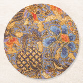 Fantasia Batik Ronde Kartonnen Onderzetter (Voorkant)