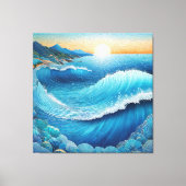 Fantasia Waters Zeegezicht Canvas Afdruk (Voorkant)