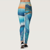 Fantasia Waters Zeegezicht Leggings (Achterkant)