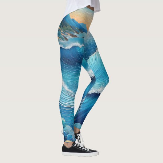 Fantasia Waters Zeegezicht Leggings (Rechts)