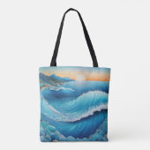 Fantasia Waters Zeegezicht Tote Bag (Achterkant)