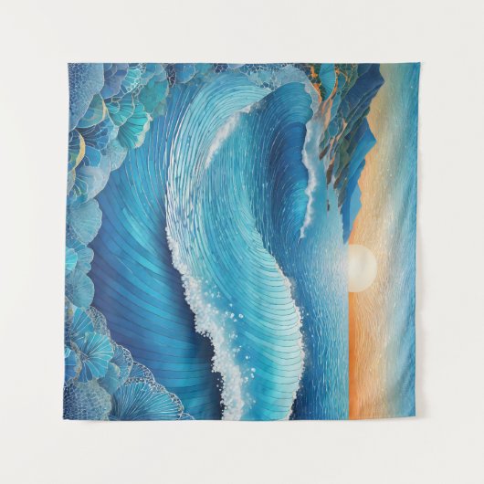 Fantasia Waters Zeegezicht Wandkleed (Voorkant (horizontaal))